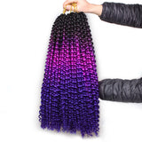 18 inch Passion Twist Hair Water Wave Braiding Hair Butterfly Locs Crochet Braids Synthetic Natural Braid Hair