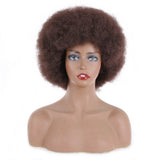 Xtrend Afro Kinky Curly Wig Women Short Synthetic Hair 4inch For Party Cosplay Wigs