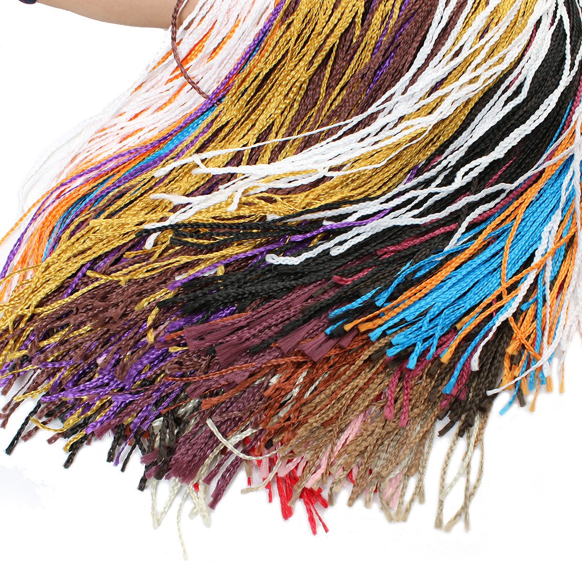 Xtrend Synthetic Colorful Hair Crochet Braids Hair zizi Box Braids Hair Extension Rainbow Hair 28strand/pac