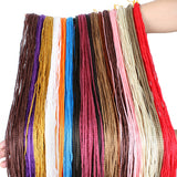 Xtrend Synthetic Colorful Hair Crochet Braids Hair zizi Box Braids Hair Extension Rainbow Hair 28strand/pac