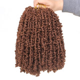 Xtrend Butterfly Locs Crochet Hair 12 inch Short Pre looped Natural Messy Distressed Locs Crochet Braids