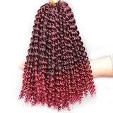 12 Inch Passion Twist Hair Water Wave Crochet Braiding Hair Bohemian Curly Hair Extensions