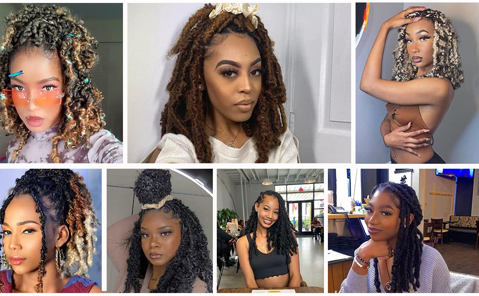 Xtrend 36 Inch Nu Faux Locs Crochet Hair Pre-looped Goddess Locs Crochet Dreadlock Curly Extended Soft Locs Braiding Hair