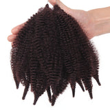 8'' 40g Crochet Marley Braids Black Hair Soft Afro Twist Synthetic Braiding Hair High Temperature Fiber