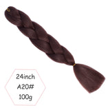 Xtrend 24inch 100g Synthetic Crochet Jumbo Braids Kanekalon Braiding Hair Extensions