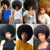 Xtrend Afro Kinky Curly Wig Women Short Synthetic Hair 4inch For Party Cosplay Wigs