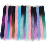 Xtrend 24inch 30strands Senegalese Twist Ombre Kanekalon Braiding Hair  Blonde Blue Synthetic Crochet Braids Hair Extensions