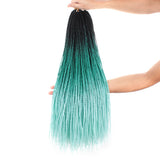 Xtrend 24inch 30strands Senegalese Twist Ombre Kanekalon Braiding Hair  Blonde Blue Synthetic Crochet Braids Hair Extensions