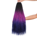Xtrend 24inch 30strands Senegalese Twist Ombre Kanekalon Braiding Hair  Blonde Blue Synthetic Crochet Braids Hair Extensions