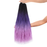 Xtrend 24inch 30strands Senegalese Twist Ombre Kanekalon Braiding Hair  Blonde Blue Synthetic Crochet Braids Hair Extensions