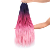 Xtrend 24inch 30strands Senegalese Twist Ombre Kanekalon Braiding Hair  Blonde Blue Synthetic Crochet Braids Hair Extensions
