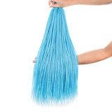 Xtrend 24inch 30strands Senegalese Twist Ombre Kanekalon Braiding Hair  Blonde Blue Synthetic Crochet Braids Hair Extensions