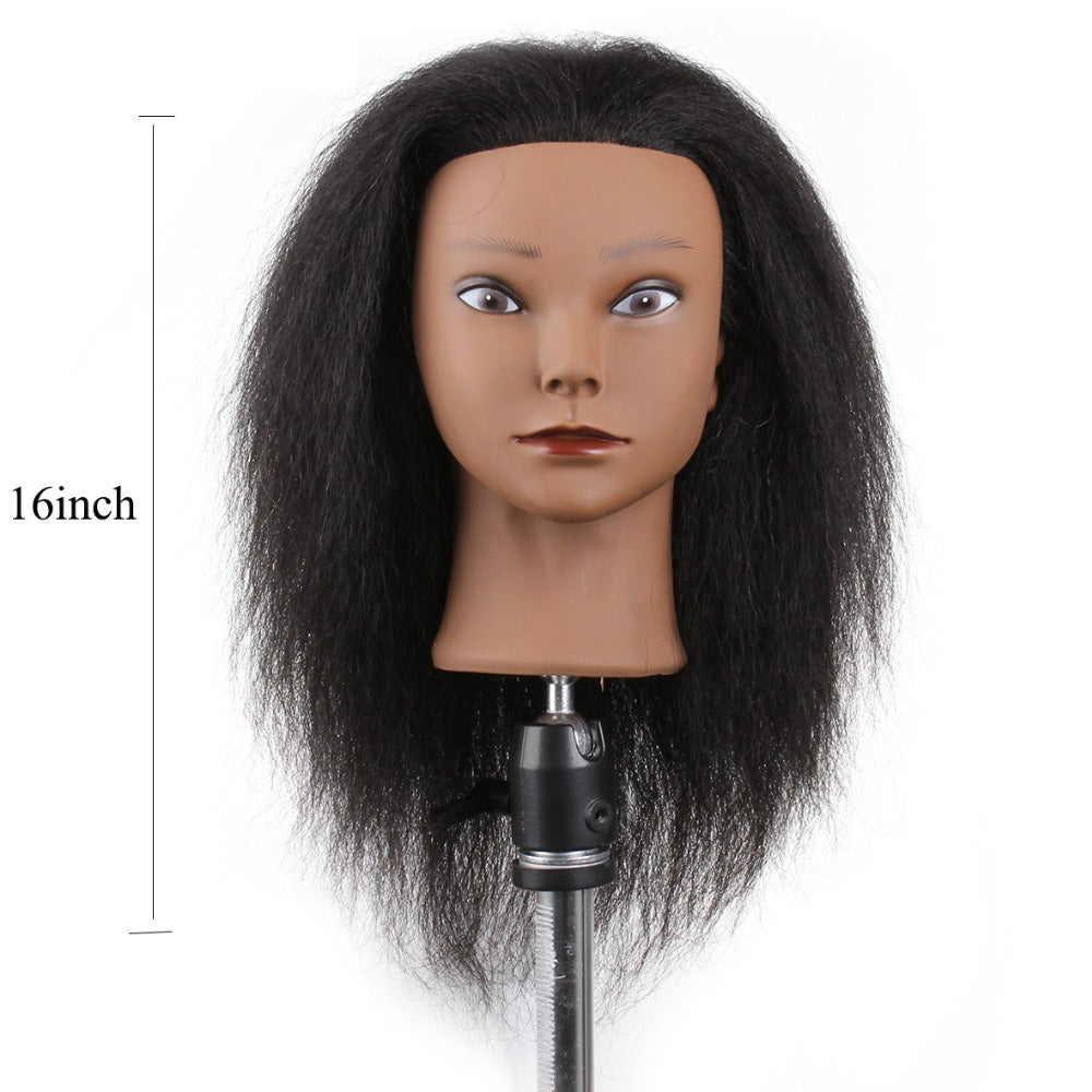 16Inch Mannequin Head Styling Training Head Hairdresser Cosmetology Mannequin Manikin Training Dolls Head