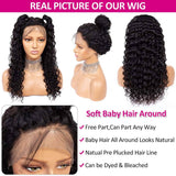 Human Hair Curly Lace Front Wigs Brazilian Human Hair Wig with Baby Hair Pre Plucked Natural Hairline Wigs