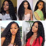Human Hair Curly Lace Front Wigs Brazilian Human Hair Wig with Baby Hair Pre Plucked Natural Hairline Wigs