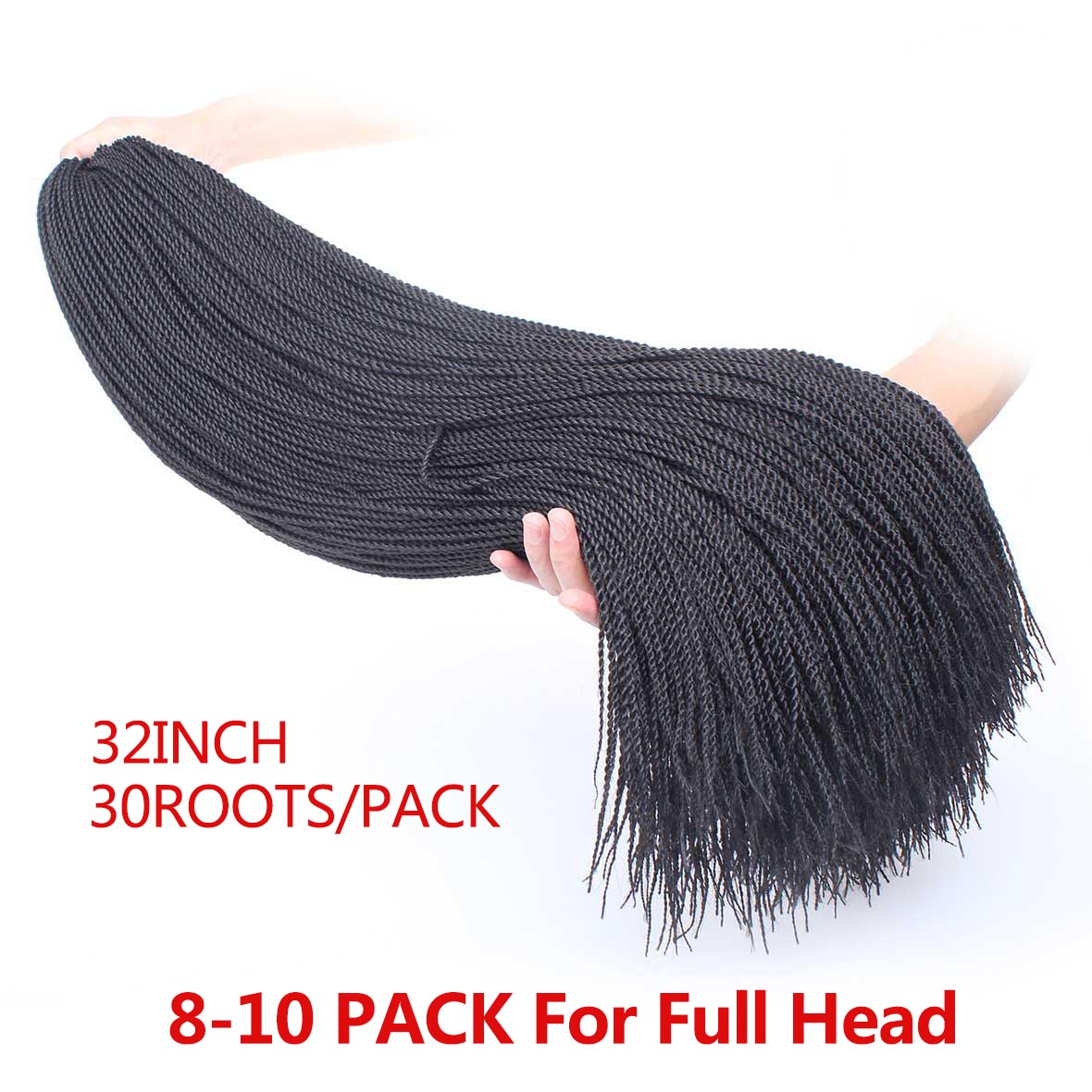 32 Inch Long senegalese twist hair micro individual straight crochet braids senegalese twist small synthetic braiding