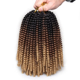 8 inch Spring Twist Hair 15 Strands/Pack Ombre Spring Twist Crochet Hair Curly Twist for Women