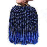 8 inch Spring Twist Hair 15 Strands/Pack Ombre Spring Twist Crochet Hair Curly Twist for Women