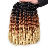 8 inch Spring Twist Hair 15 Strands/Pack Ombre Spring Twist Crochet Hair Curly Twist for Women