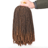 12 Inch Spring Twist Ombre Colors Butterfly locs Crochet Braids Synthetic Hair Extensions