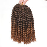 12 Inch Passion Twist Hair Water Wave Crochet Braiding Hair Bohemian Curly Hair Extensions