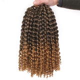 12 Inch Passion Twist Hair Water Wave Crochet Braiding Hair Bohemian Curly Hair Extensions