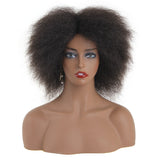 Xtrend Afro Kinky Curly Wig Synthetic 6Inch 100g Black Natural Heat Resistant Cosplay Wigs for Black Women