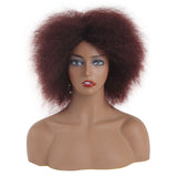 Xtrend Afro Kinky Curly Wig Synthetic 6Inch 100g Black Natural Heat Resistant Cosplay Wigs for Black Women