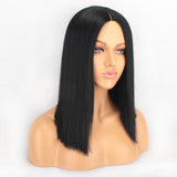 Xtrend 14inch Bob Synthetic Lace Front Hair Wigs Black Red Ombre Lace Wig Middle Part