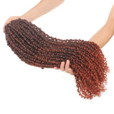 22inch Pre-twisted Passion Twist Crochet Braids Hair Ombre Pre-looped Crochet Braids Synthetic Braiding Hair Extensions