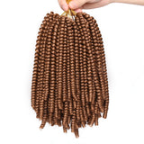 8 inch Spring Twist Hair 15 Strands/Pack Ombre Spring Twist Crochet Hair Curly Twist for Women