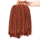 8 inch Spring Twist Hair 15 Strands/Pack Ombre Spring Twist Crochet Hair Curly Twist for Women