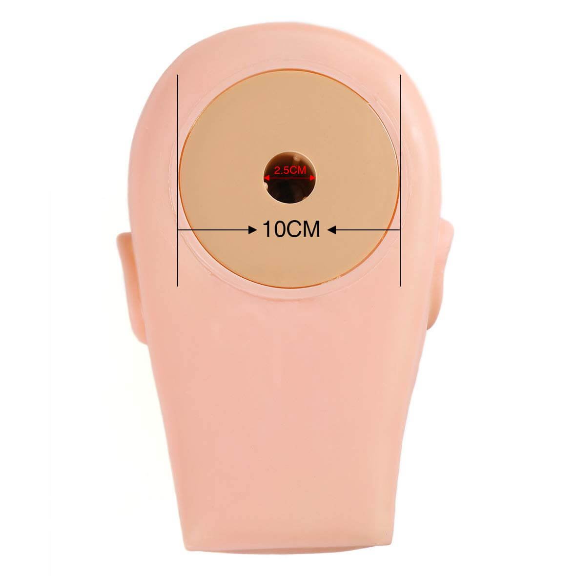 Mannequin Head Rubber Practice Training Head Cosmetology Mannequin Doll Face Head for Eyelashes Makeup Practice Head
