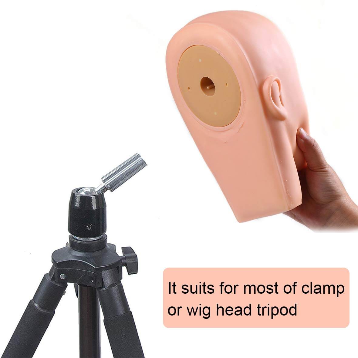 Mannequin Head Rubber Practice Training Head Cosmetology Mannequin Doll Face Head for Eyelashes Makeup Practice Head