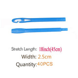 Hair Rollers Super Long Spiral Styling Magic Hair Curlers Kit Water Ripple Hair Curler - 40pcs&55cm
