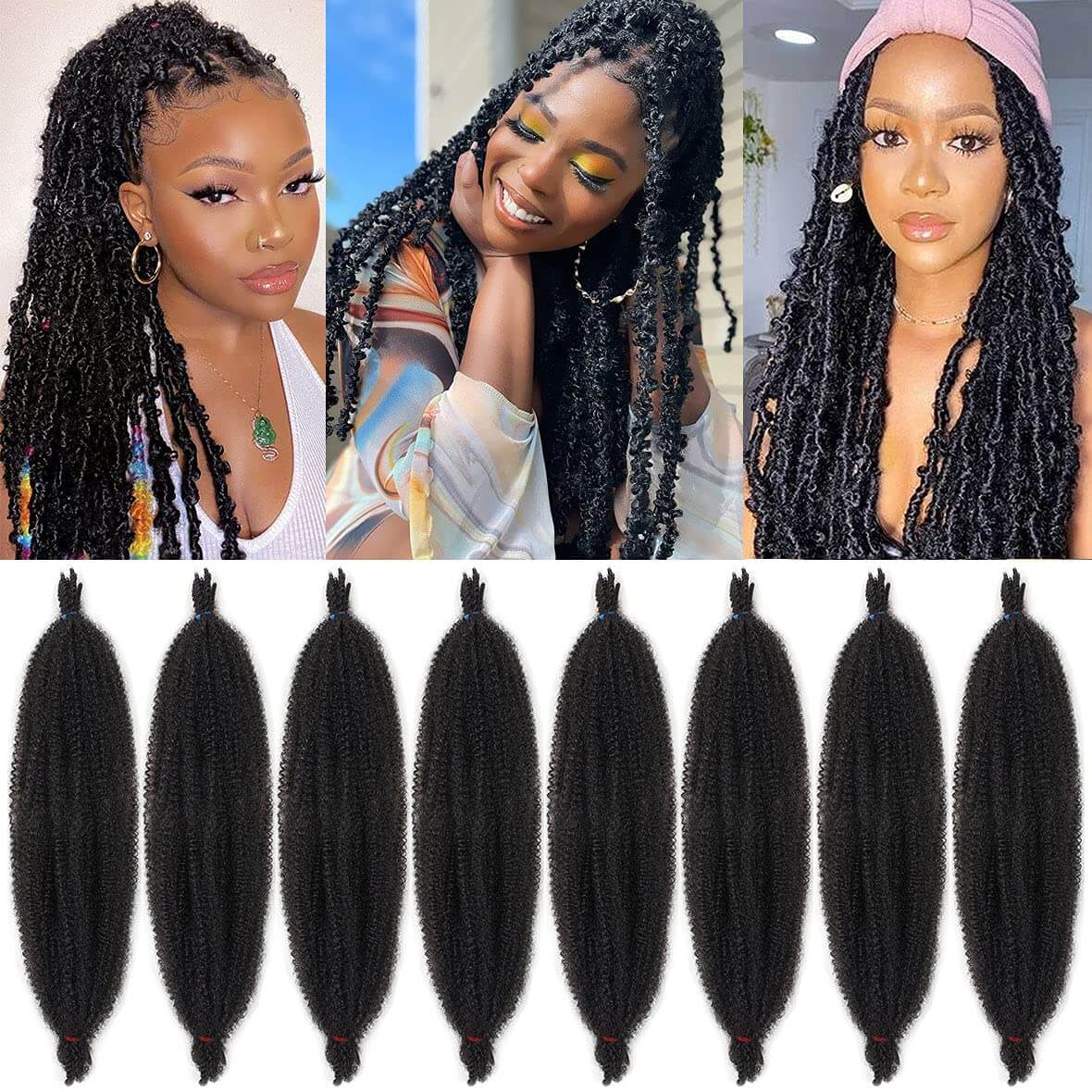 Sensationnel Soft N Silky Afro Twist Braid Hair - Hairglo