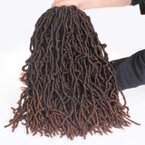 Xtrend Nu Soft Locs Crochet Braids Hair 18''24''36'' Faux Locs Curly Hair 21 Strands Synthetic Extened Crochet Hair