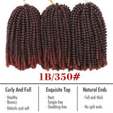 8 inch Spring Twist Hair 15 Strands/Pack Ombre Spring Twist Crochet Hair Curly Twist for Women