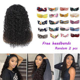 Xtrend Water Wave Headband Wigs Human Hair For Black Women Non Lace Front Wigs Brazilian Virgin Hair