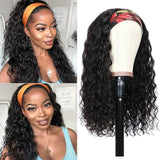 Xtrend Water Wave Headband Wigs Human Hair For Black Women Non Lace Front Wigs Brazilian Virgin Hair