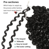 Xtrend Passion Twist Hair 30 Inch Water Wave Crochet Braids Hair 16Stand/Pack Long Bohemain Hair Synthetic Crochet Hair Extensions