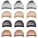 6 Packs Stocking Wig Caps Stretchy Nylon Wig Caps for Women Close End Mesh Wig Caps