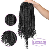 Xtrend Senegalese Spring Twist Crochet Hair Pre Looped Short 12inch Spring Twist Crochet Hair Curl End Bomb Twist Synthetic Hair