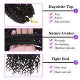 Xtrend Senegalese Spring Twist Crochet Hair Pre Looped Short 12inch Spring Twist Crochet Hair Curl End Bomb Twist Synthetic Hair