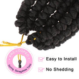 Xtrend Senegalese Spring Twist Crochet Hair Pre Looped Short 12inch Spring Twist Crochet Hair Curl End Bomb Twist Synthetic Hair