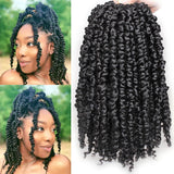 Xtrend Pre-Twisted Passion Twist Hair Ombre Crochet Braid Hair Bohemian Curl Passion Twist Synthetic Braiding Hair Extensions