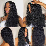 Xtrend 150% Density Deep Wave Closure Wig 4x4 Closure Wigs Human Hair Glueless Natural Hair