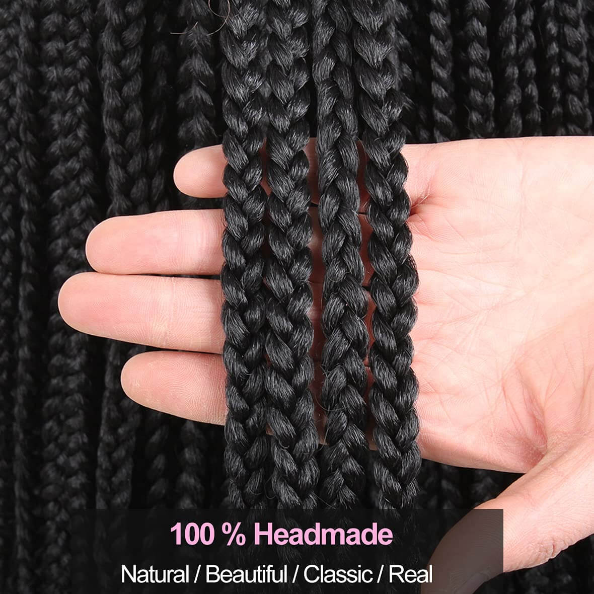 Xtrend 30 Inch Box Braids Crochet Hair Pre-looped Crochet Hair Ombre Knotless Box Braids Extensions