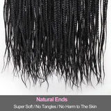 Xtrend 30 Inch Box Braids Crochet Hair Pre-looped Crochet Hair Ombre Knotless Box Braids Extensions