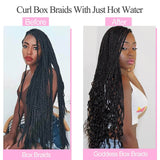 Xtrend 30 Inch Box Braids Crochet Hair Pre-looped Crochet Hair Ombre Knotless Box Braids Extensions